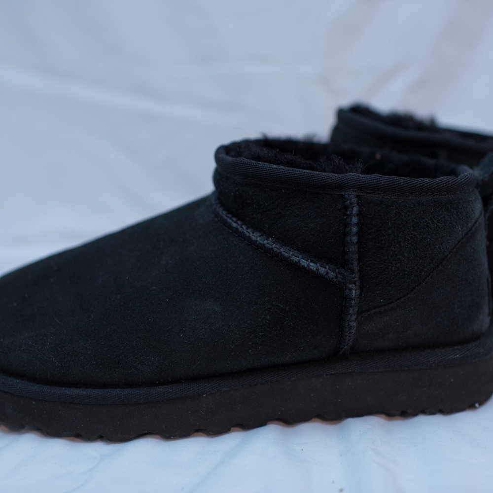 UGG Ultra Mini Black Boots Size 8